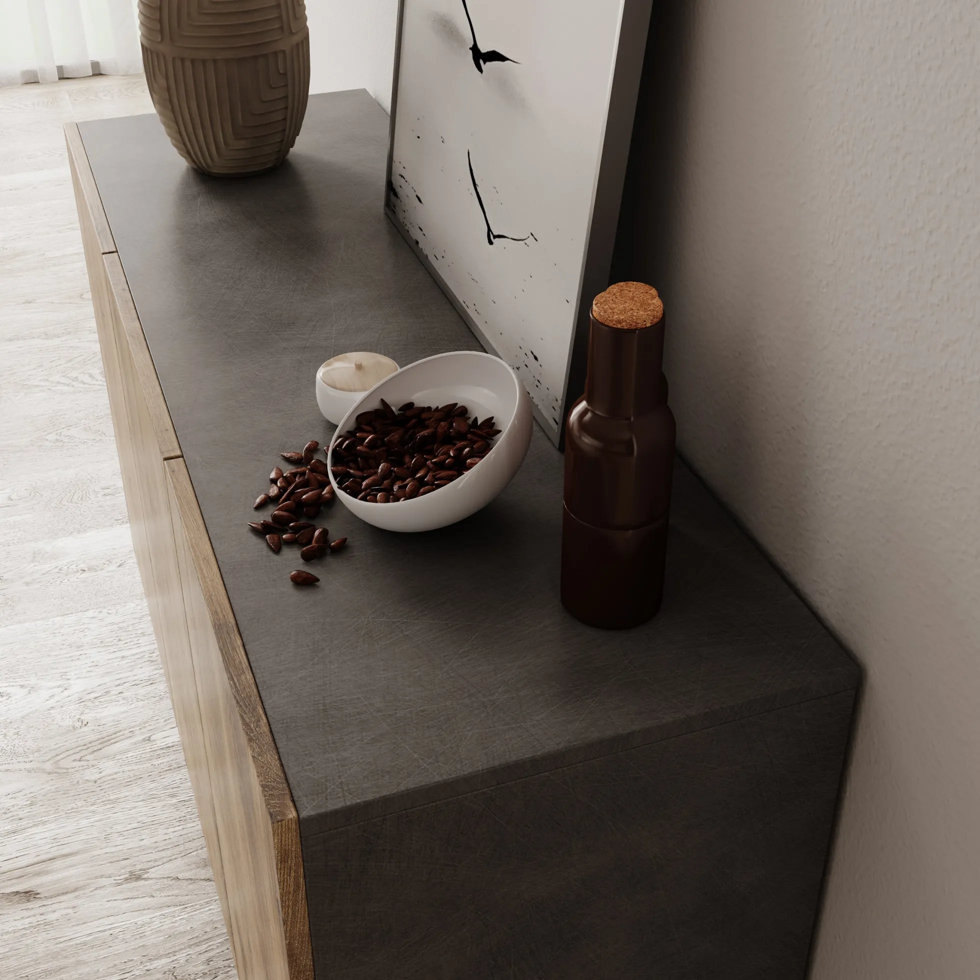 Pulse 3 - Dressoir - Eikenpatroon/grijs - 120x39x76 cm