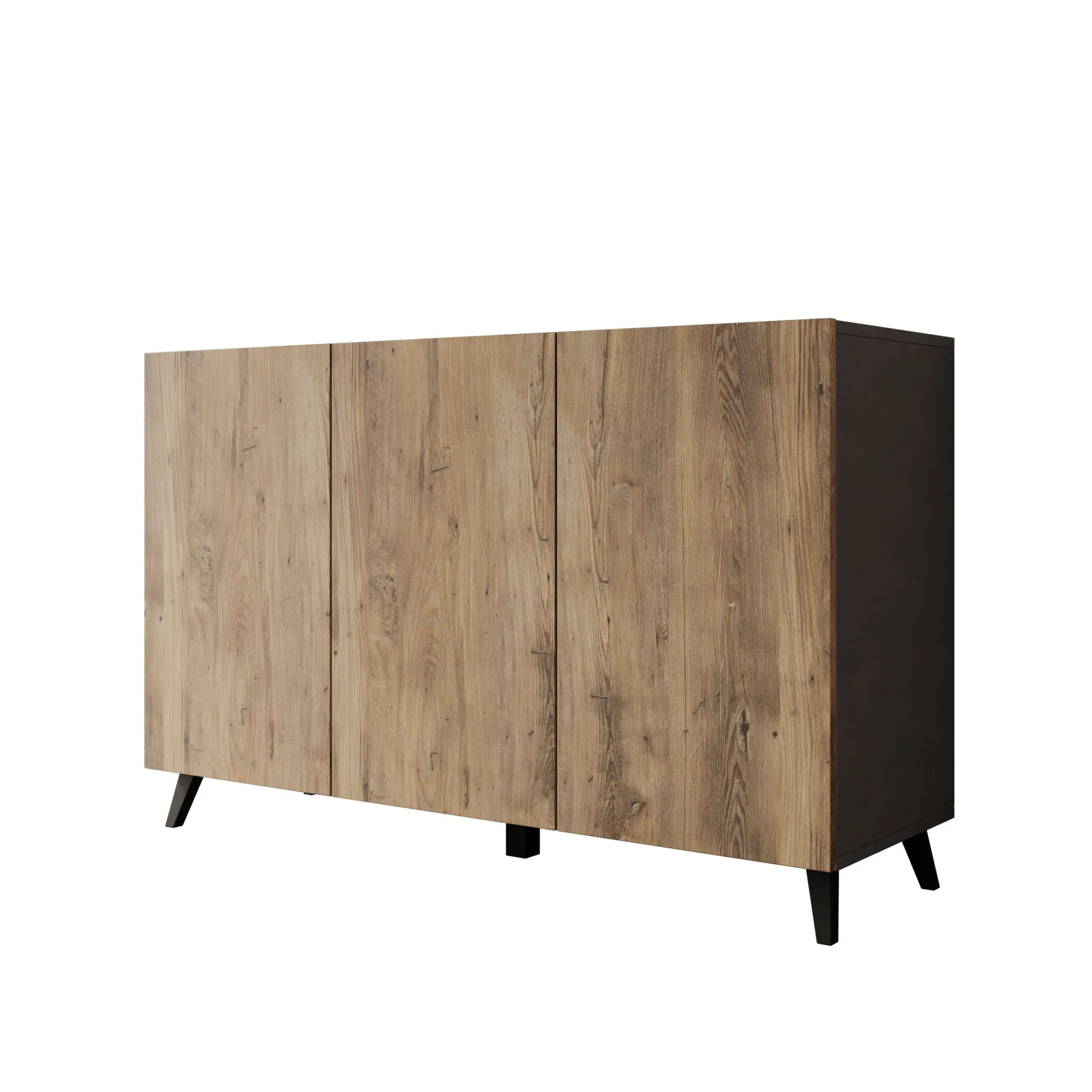 Pulse 3 - Dressoir - Eikenpatroon/grijs - 120x39x76 cm