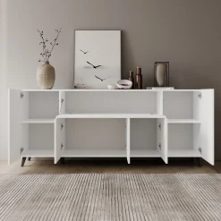 Pulse 4 - Dressoir - Wit - 180x39x76 cm