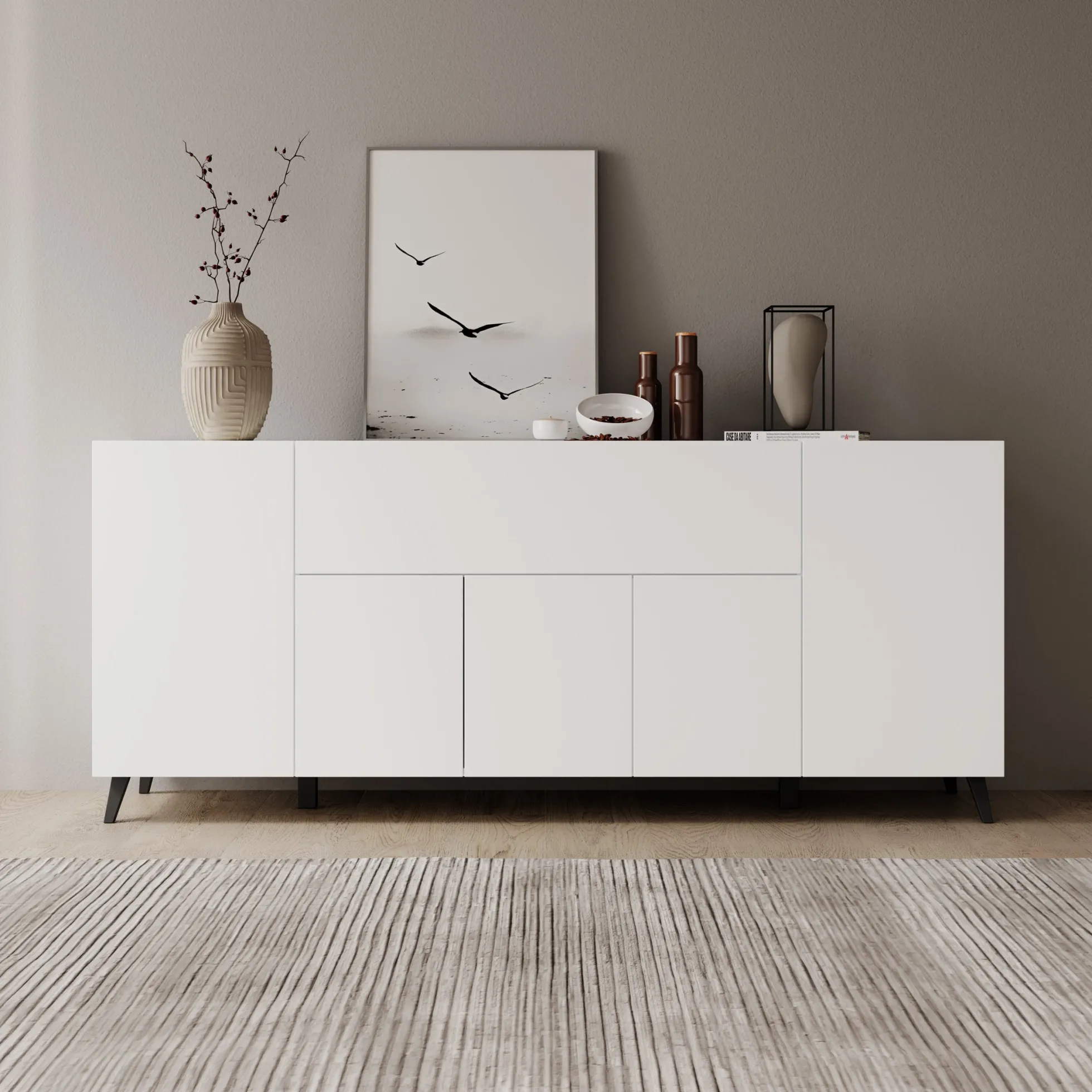 Pulse 4 - Dressoir - Wit - 180x39x76 cm