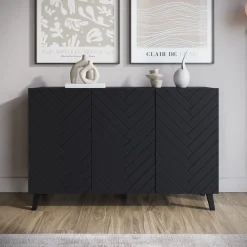 Pulse 3 - Dressoir - Zwart - 120x39x76 cm
