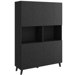 Pulse 2 - Dressoir - Zwart - 120x39x168 cm