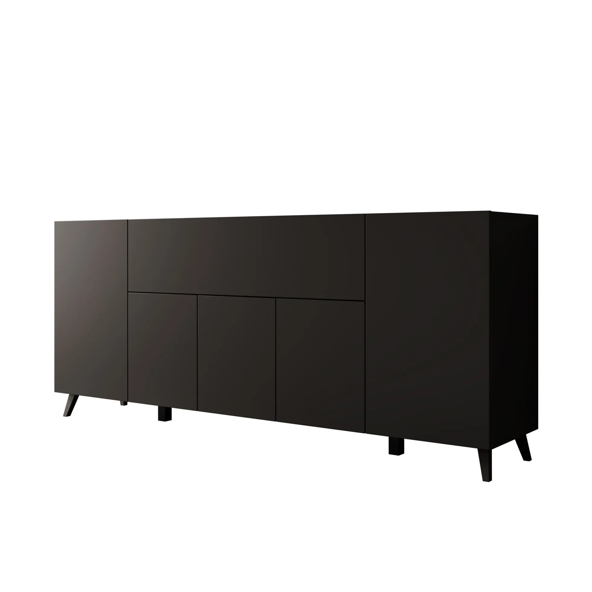 Pulse 4 - Dressoir - Zwart mat - 180x39x76 cm