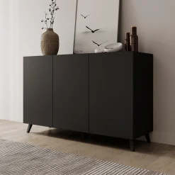 Pulse 3 - Dressoir - Zwart mat - 120x39x76 cm
