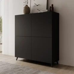 Pulse - Dressoir - Zwart mat - 120x40x130 cm