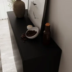 Pulse - Dressoir - Zwart mat - 120x40x130 cm
