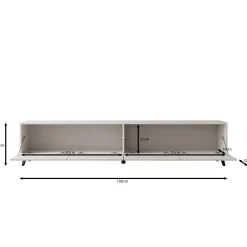 Pulse - TV-Meubel - Beige - 190x33x40 cm