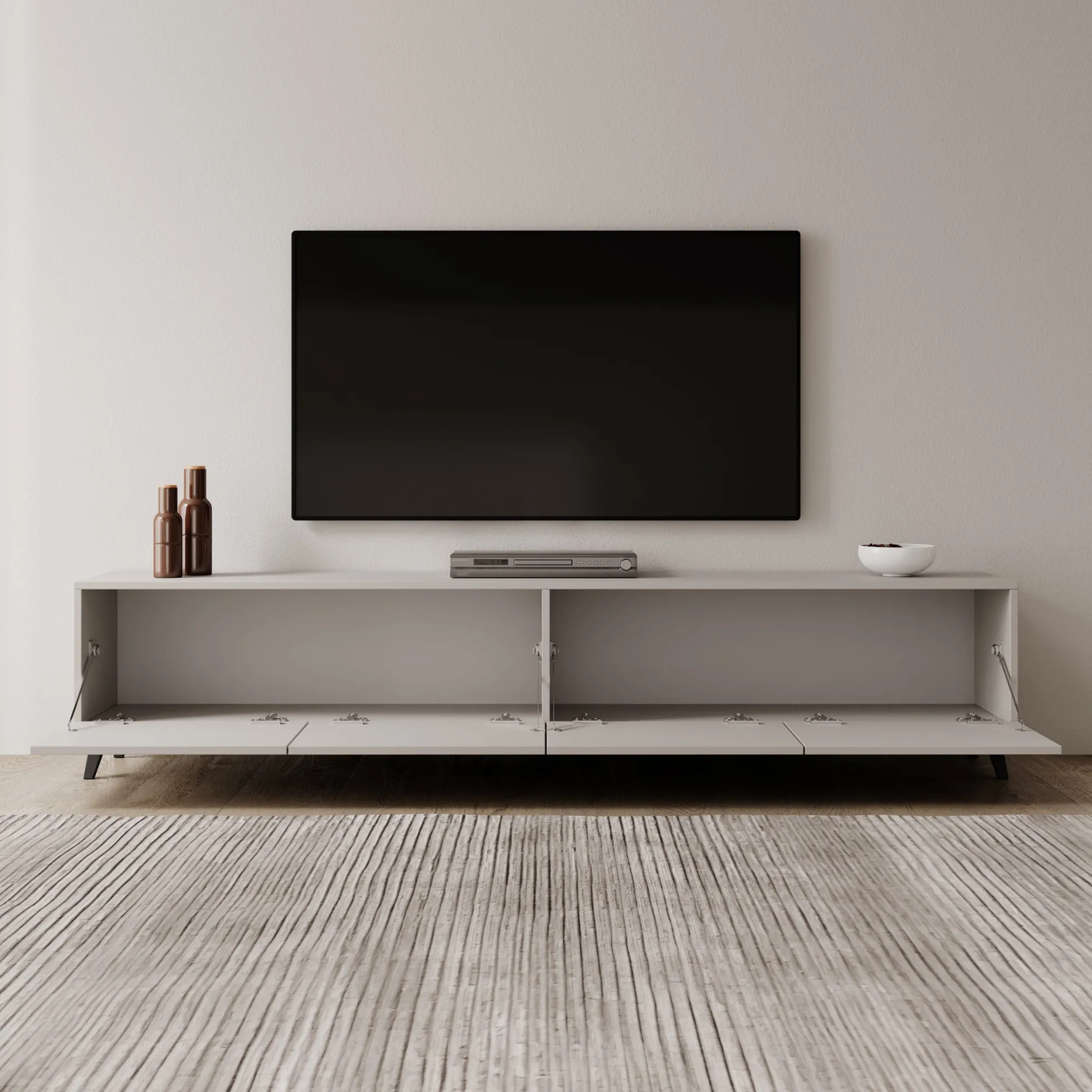 Pulse - TV-Meubel - Beige - 190x33x40 cm