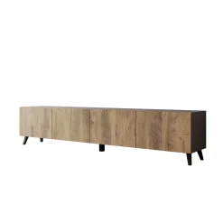 Pulse - TV-Meubel - Eikenpatroon/Grijs - 190x33x40 cm