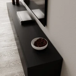 Pulse - TV-Meubel - Zwart mat - 190x33x40 cm