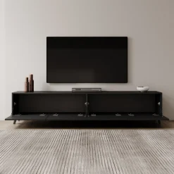 Pulse - TV-Meubel - Zwart mat - 190x33x40 cm