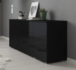 Pure - Dressoir - Zwart - 150x39x68 cm