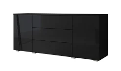 Pure - Dressoir - Zwart - 150x39x68 cm