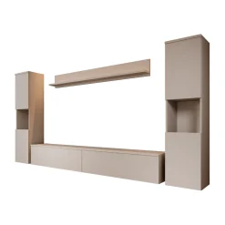Pure XL - Wandmeubel - Beige - 180x33x130 cm