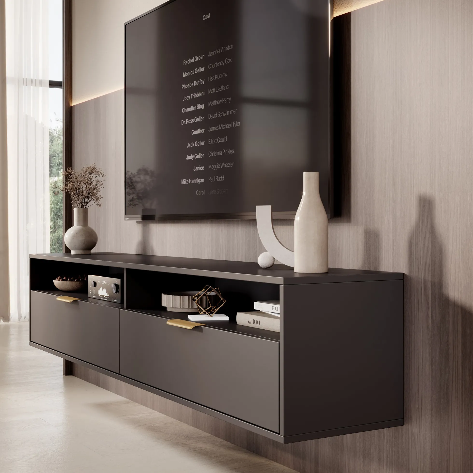 Qipp - TV-Meubel - Zwart
