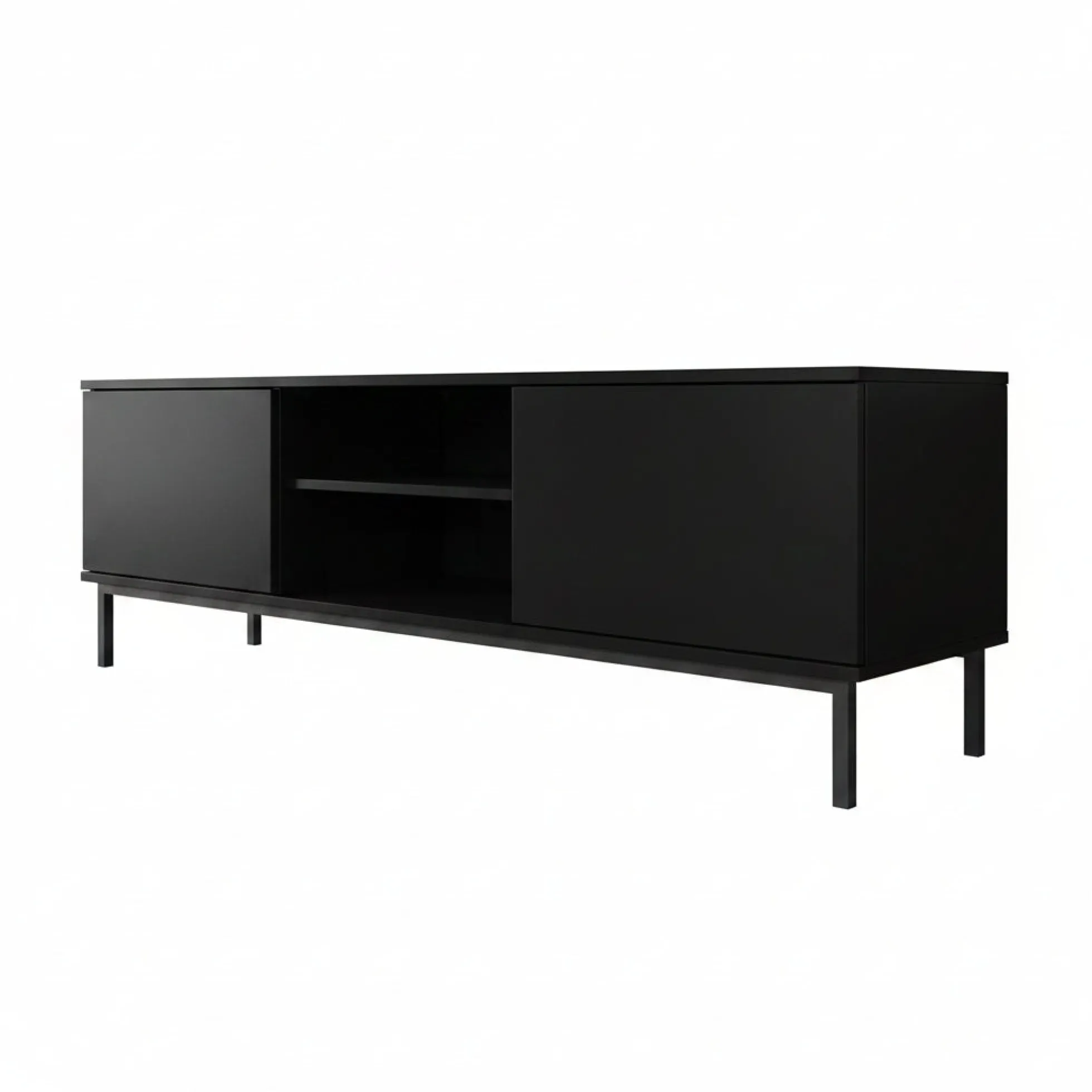 Queen - TV-Meubel - Zwart - 150x41x50 cm