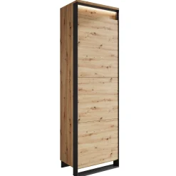 Quincy - Kledingkast met deur - Eiken - 60x41x195 cm