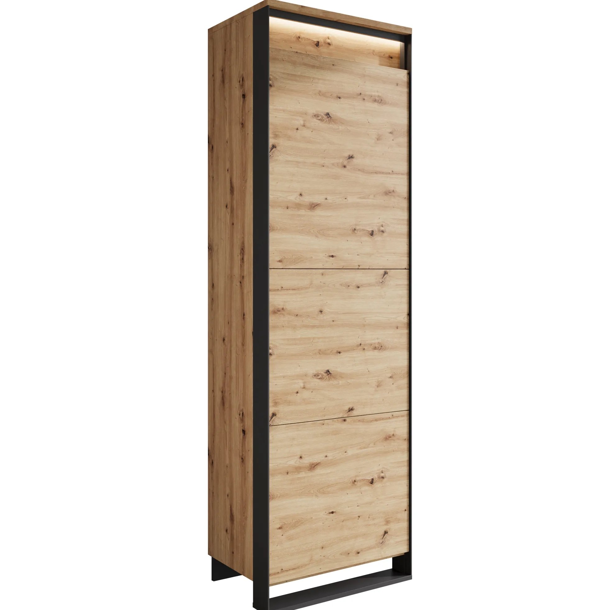 Quincy - Kledingkast met deur - Eiken - 60x41x195 cm