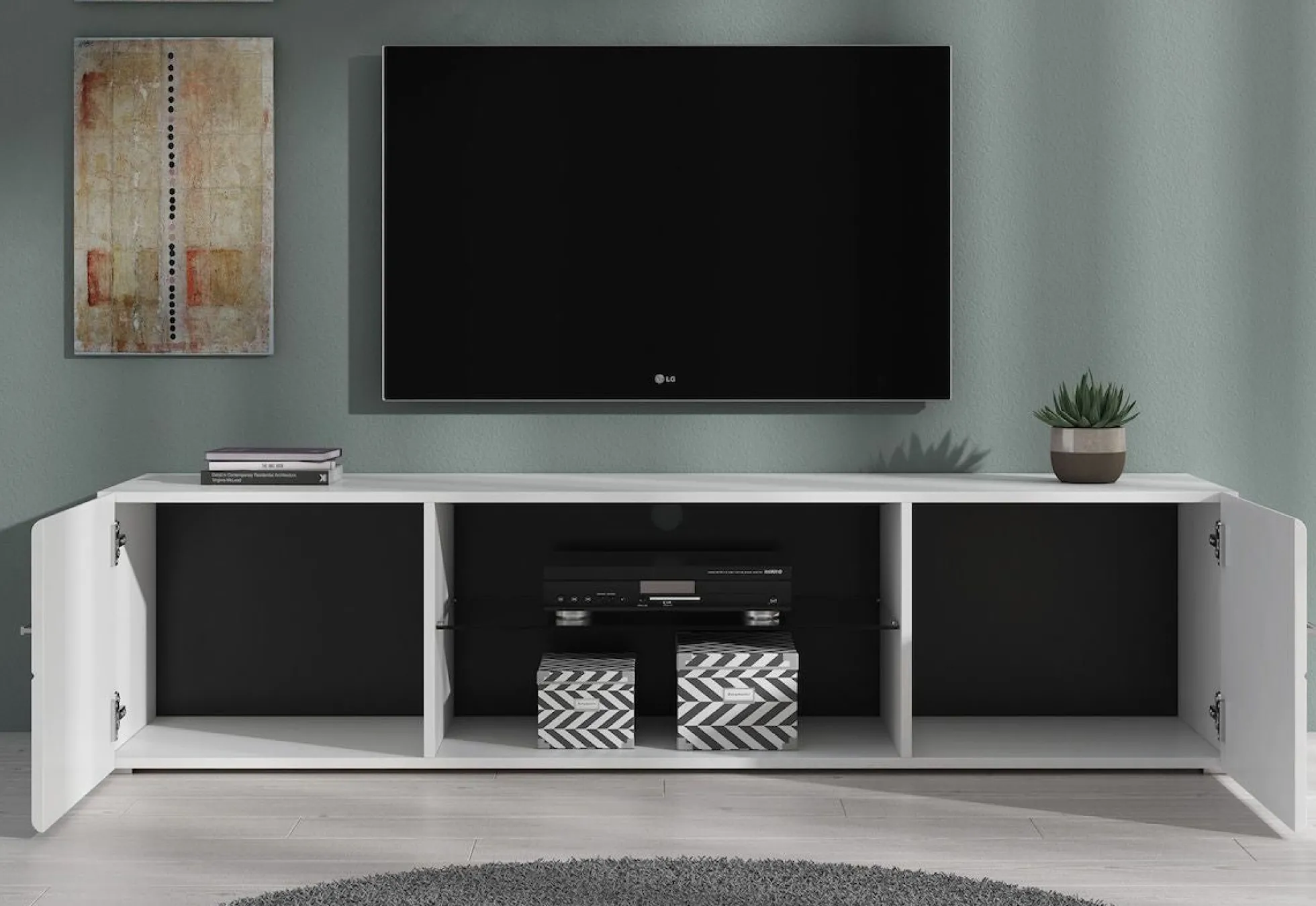 Red - TV-Meubel - Wit - 170 cm