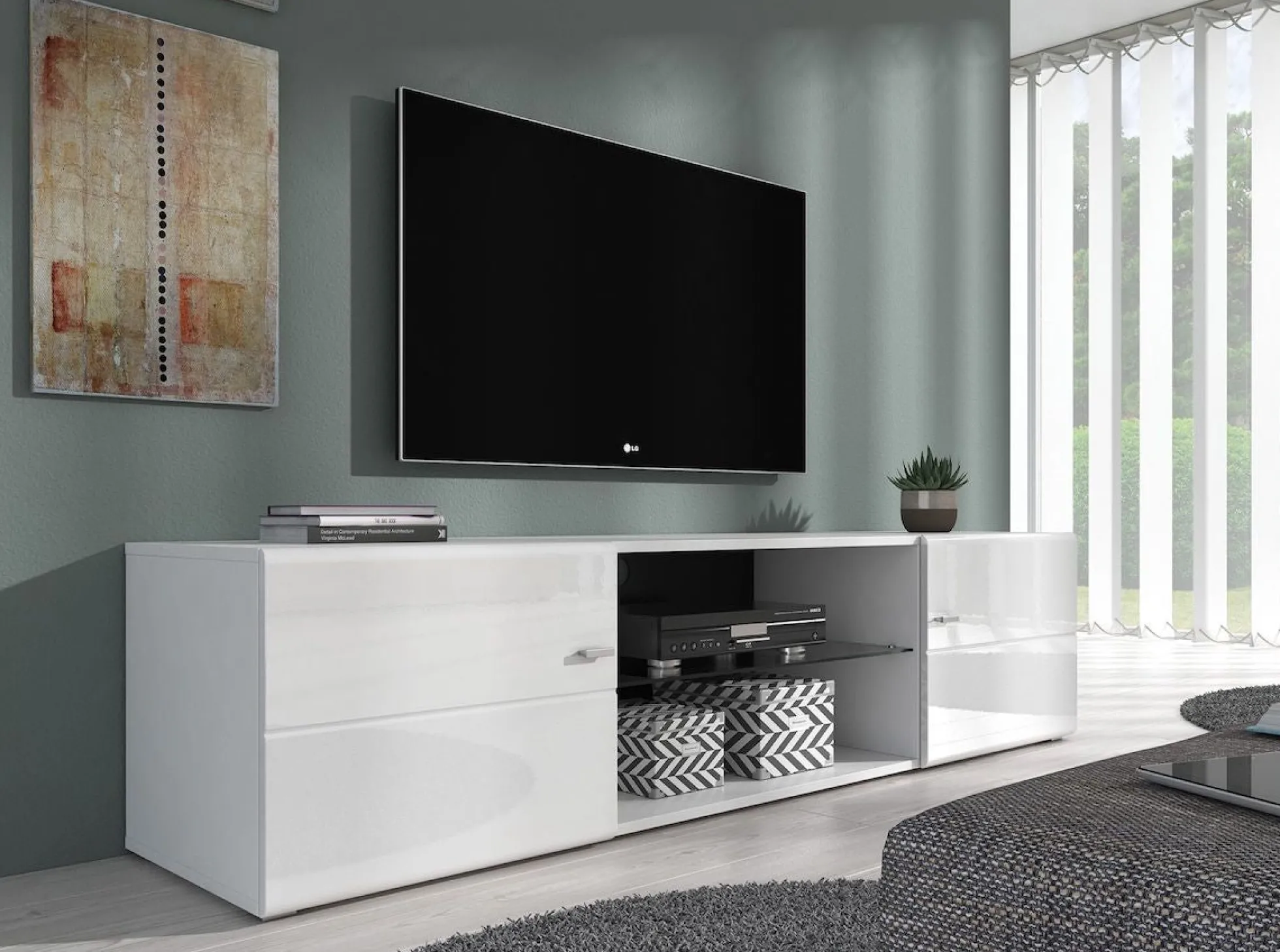 Red - TV-Meubel - Wit - 170 cm