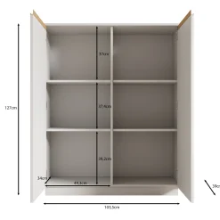 Remy 2 - Dressoir - Beige - 104x39x127 cm