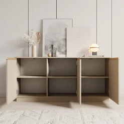Remy - Dressoir - Beige - 153x39x72 cm