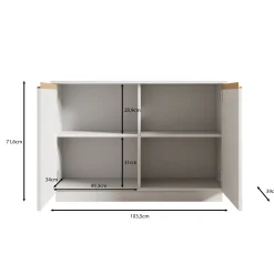 Remy - Dressoir - Beige - 104x39x72 cm