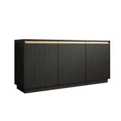 Remy - Dressoir - Zwart - 153x39x72 cm