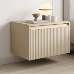 Remy - Nachtkastje - Beige - 54x39x37 cm