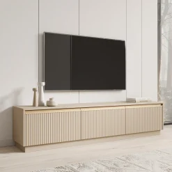 Remy - TV-Meubel - Beige - 182x39x37 cm