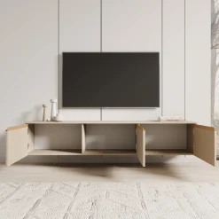 Remy - TV-Meubel - Beige - 182x39x37 cm