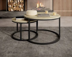 Rica - Salontafel set van 2 - Eiken