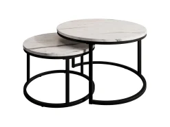 Rica - Salontafel set van 2 - Wit marmerlook