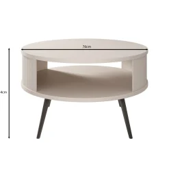 Riley - Salontafel - Eiken - 76x76x44 cm