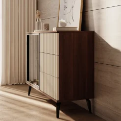 Riverhead - Dressoir - Beige/Eiken - 103x39x80 cm