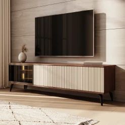 Riverhead - TV-Meubel - Beige/Eiken - 180x39x50 cm