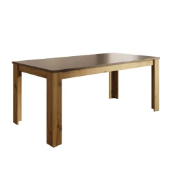 Rogan - Eetkamertafel - Zwart - 180x90x75 cm