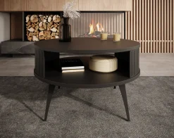 Roslyn - Salontafel - Zwart - 75x75x44 cm
