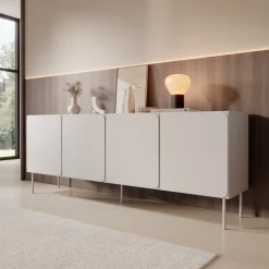 Rovik - Dressoir - Beige - 200x40x76 cm