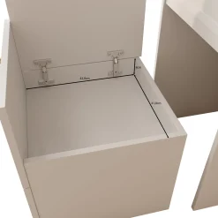 Rumble - Kaptafel met stoel - Wit - 50x51 cm