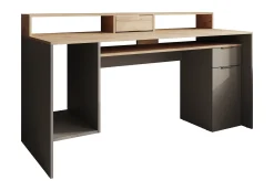 Ryan - Bureau - Grijs/eiken - 160x70 cm
