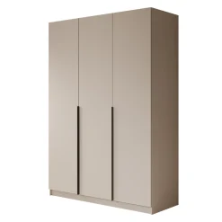 Sabre - Kledingkast 3-deurs - Beige - 150x58x215 cm