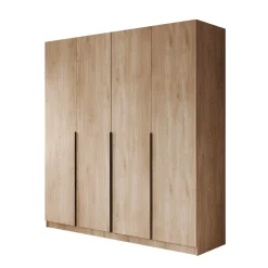 Sabre - Kledingkast 4-deurs - Eiken