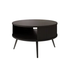 Salontafel Riley - Zwart - 76x76x44 cm