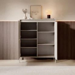 Saran - Dressoir - Beige - 104x40x123 cm