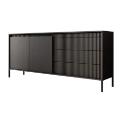 Saran - Dressoir - Zwart - 187x40x81 cm
