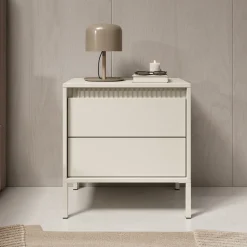 Saran - Nachtkastje - Beige - 54x40x56 cm