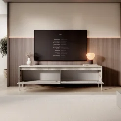 Saran - TV-Meubel - Beige - 187x40x53 cm