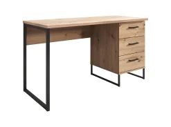 Saturn - Bureau - Eiken/zwart - 138x56 cm