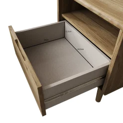 Selwood - Nachtkastje - Eikenpatroon - 55x43x58 cm